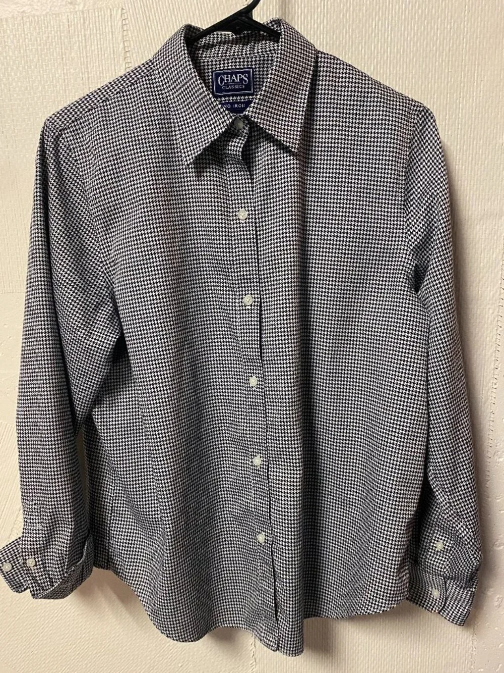 Chaps Classic 100% Cotton, No Iron Shirt, Women's Size L - C000117